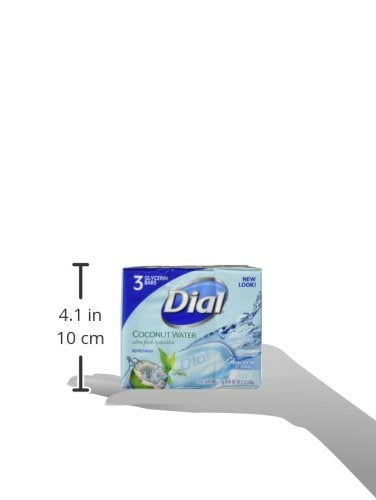 Dial Skin Care Bar Soap, Coconut Water, 4 Ounce (Pack Of 3)