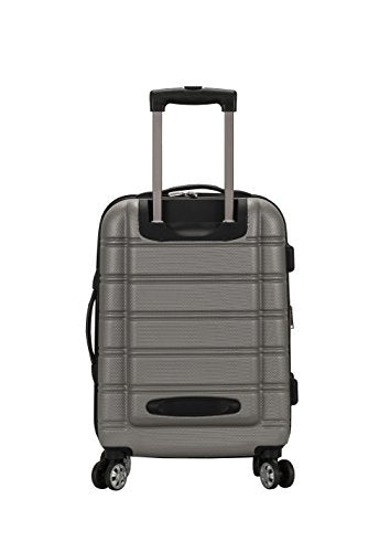 20 Inch , 28 Inch  2Pc Expandable Abs Spinner Set - Silver