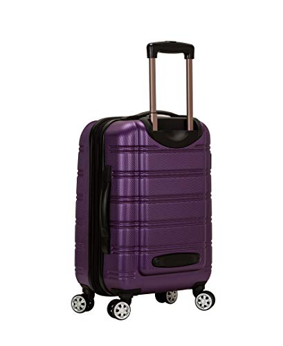Rockland Melbourne Hardside Expandable Spinner Wheel Luggage, Purple, Carry-On 20 Inches