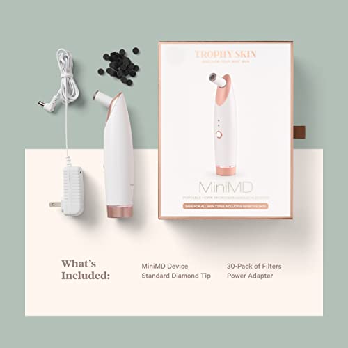Trophy Skin MiniMD - Mini Handheld Microdermabrasion System - Improves Texture and Skin Tone