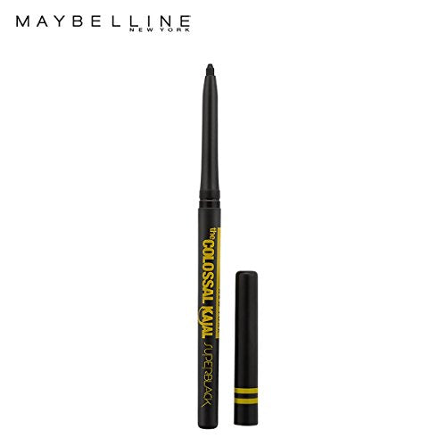 Maybelline New York New The Colossal Kajal - Super Black (2X Blacker) Waterproof 16Hours Intense Pencil