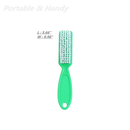 Squligt 6Pcs Nail Brush For Cleaning Fingernails, Handle Grip Cleaning Brush For Nail And Toenail, Nail Dust Brush Manicure Pedi