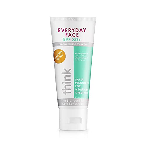 Thinksport Everyday Face Spf 30 Mineral Sunscreen     Safe, Natural Facial Sun Cream For All Skin Tones - Water Resistant Uva/Uv