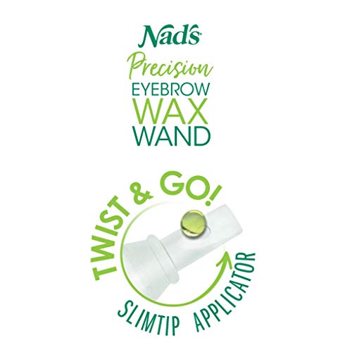 Nad'S Eyebrow Shaper Wax Kit Eyebrow Facial Hair Removal Delicate Areas Cotton Strips, Cleansing Wipes, 0.2 Ounce (Pack Of 1)