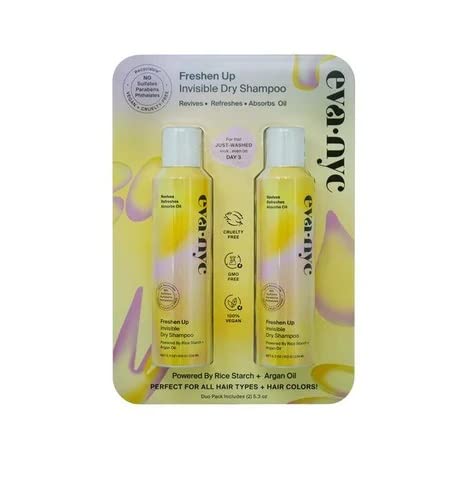 Eva Nyc Freshen Up Invisible Dry Shampoo, 5.3 Oz (Pack Of 2)