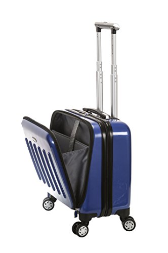 Rockland Revolution Hardside Rolling Computer Case, Blue, Carry-On 17-Inch