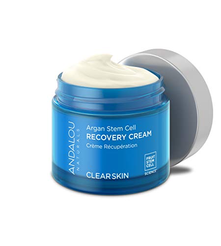 Andalou Naturals Argan Stem Cell Recovery Cream Oz For Oily Or Overreactive Skin Helps Clarify Cleanse Pores For Glowing Skin, A