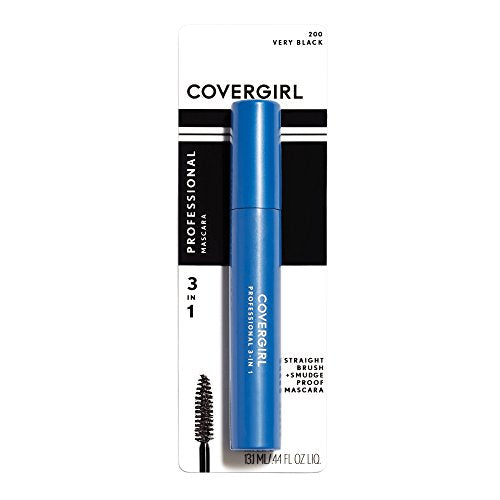 Covergirl Professional Mascara Regular Brush Very Black 200, (Packaging May Vary) 03 Fl Oz