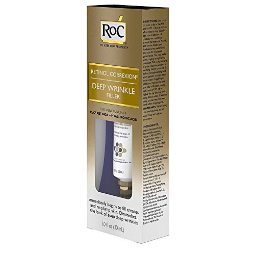 RoC Retinol Correxion Deep Wrinkle Facial Filler, Line Smoothing Anti-Aging Skin Care Treatment with Hyaluronic Acid & Shea Butt