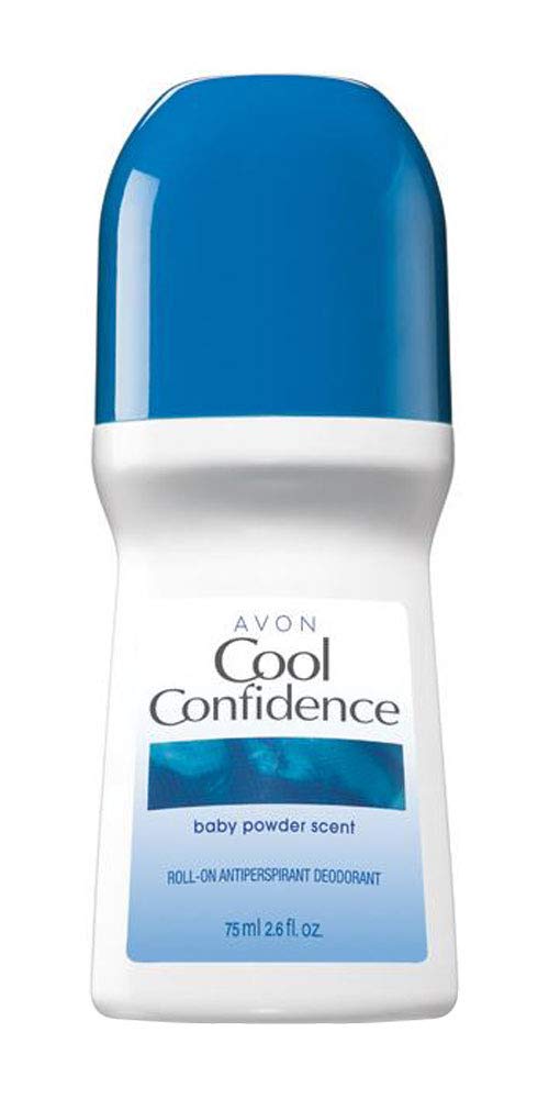 Avon Cool Confidence Baby Powder Roll-On Anti-Perspirant Deodorant 2.6 Oz (20-Pack)