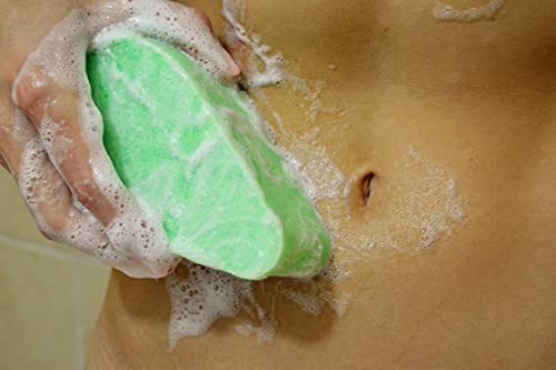 Spongeables Anti Cellulite Body Wash In A 20+ Wash Sponge, Apple, 3 Count