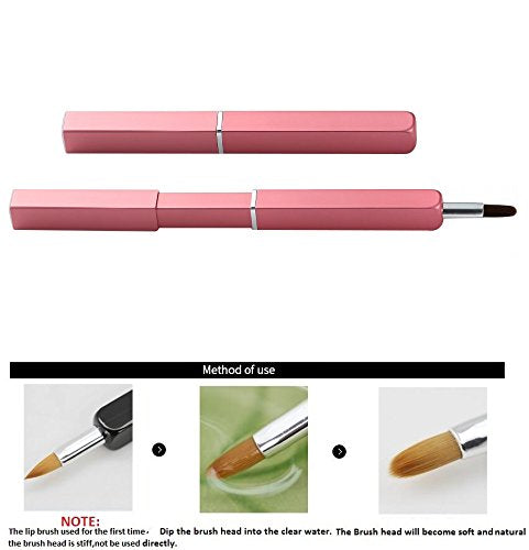 Exquisite Professional Lip Brush Applicators-Retractable Lipstick Brushes- Lipstick Gloss Makeup Brush Tool For Women And Girls