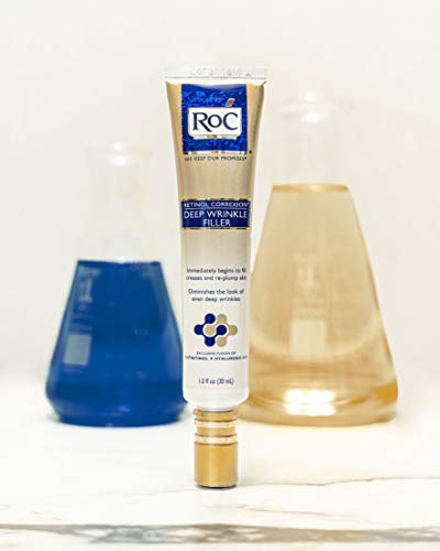 RoC Retinol Correxion Deep Wrinkle Facial Filler, Line Smoothing Anti-Aging Skin Care Treatment with Hyaluronic Acid & Shea Butt