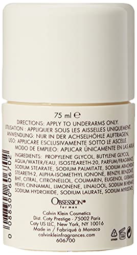 Obsession By Calvin Klein, 2.6 Oz Deodorant Stick For Men