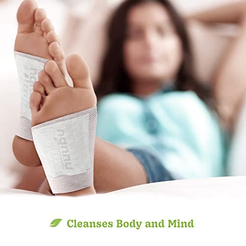 Nuubu Deep Cleansing Foot Pads - Organic Ginger Foot Patches for Stress Relief & Better Sleep | Pack of 3 (30 Patches)