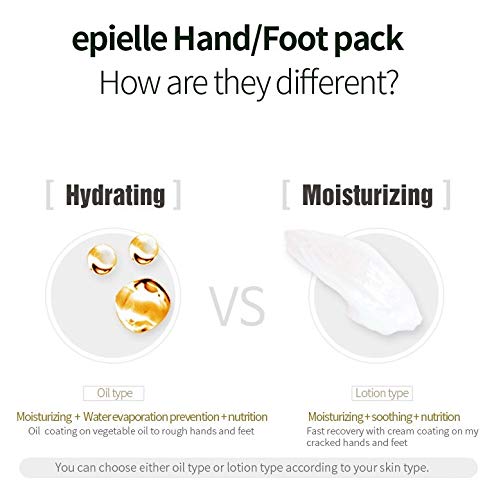 Epielle Hydrating Hand & Foot Masks (Glove & Socks 12Pk) For Dry Hand, Dry & Cracked Heel | Spa Day | Shea Butter + Jojoba Oil +