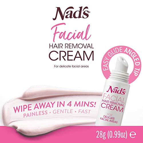 Nad'S Gentle & Soothing Facial Hair Removal For Women - Sensitive Depilatory Cream For Delicate Face Areas, 0.99 Oz (4446)