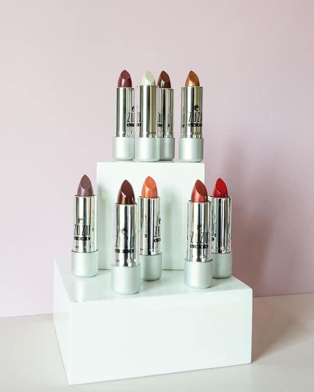 Zuzu Luxe Lipstick (Siesta - Light Peach/Cool Pearl), Natural Ultra-Hydrating Lipstick, Paraben Free, Vegan, Gluten-Free, Cruelt