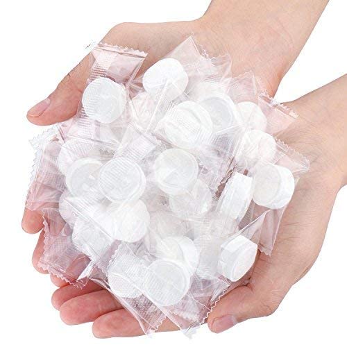 1Pack(100Pcs) Disposable Portable Mini Compressed Cotton Towel Best For Outdoor Camping Travel Salon And Daily Use