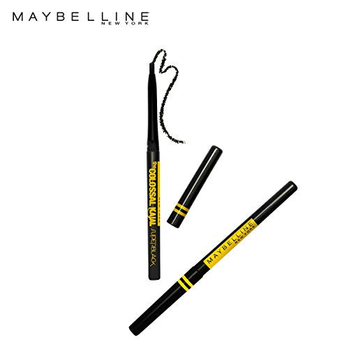 Maybelline New York New The Colossal Kajal - Super Black (2X Blacker) Waterproof 16Hours Intense Pencil