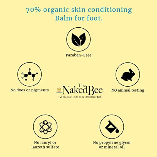 The Naked Bee Orange Blossom Honey Restoration Foot Balm, 2 Oz - 2 Pack