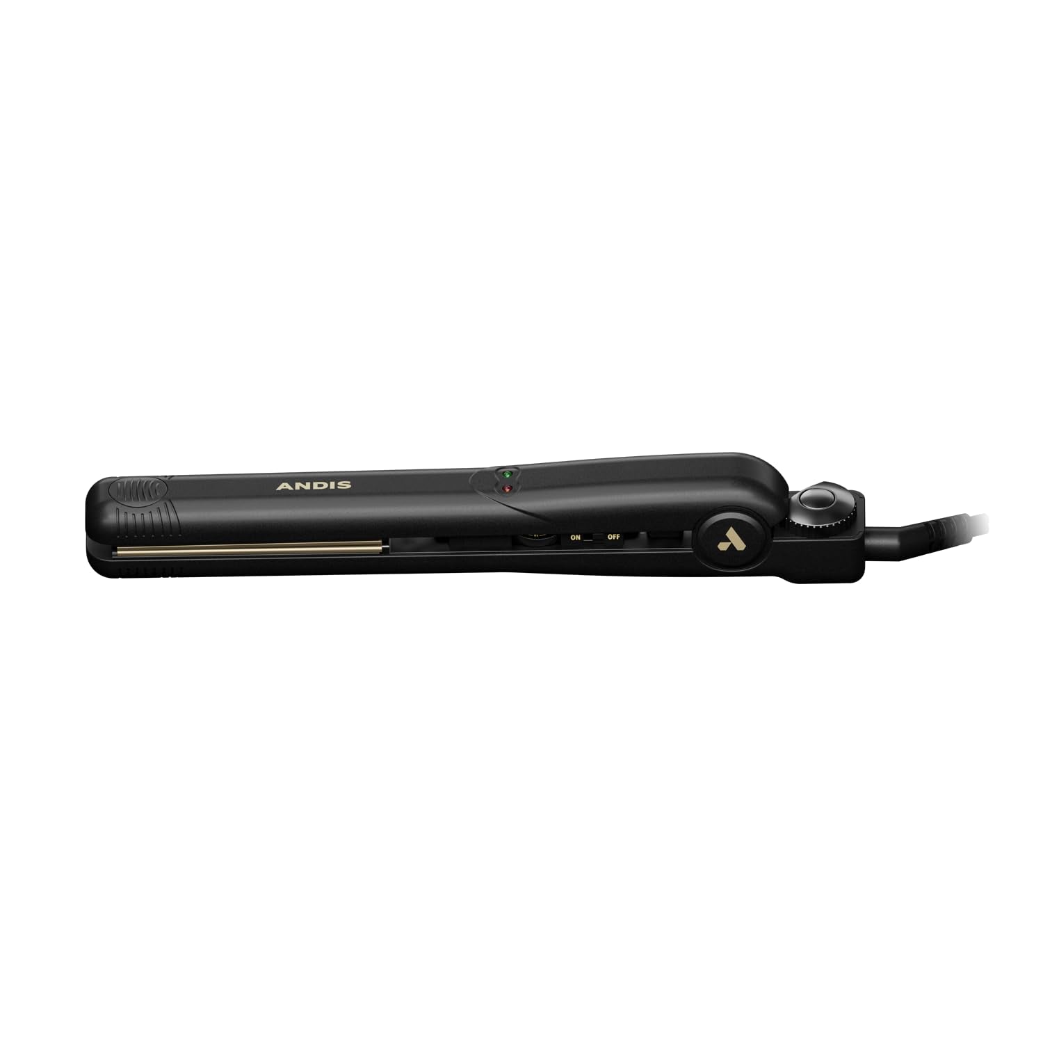 Andis 67615 Professional High Heat 1-Inch Ceramic Tourmaline Ionic Flat Iron - Fast, Frizz-Free Ceramic Hair Straightener, Gentl