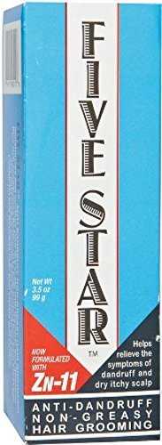 Sulfur8 Five Star Anti Dandruff Non Greasy Hair Grooming, 3.5 oz (Pack of 3)