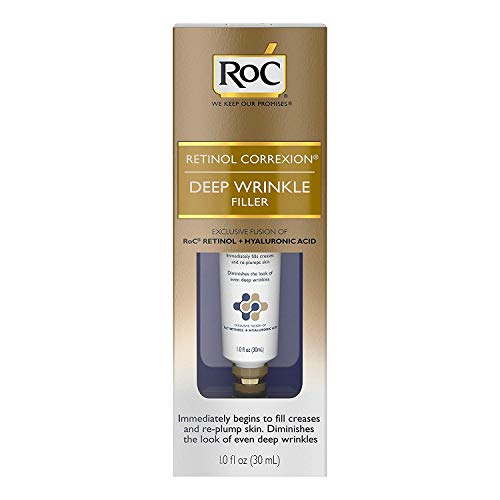 RoC Retinol Correxion Deep Wrinkle Facial Filler, Line Smoothing Anti-Aging Skin Care Treatment with Hyaluronic Acid & Shea Butt