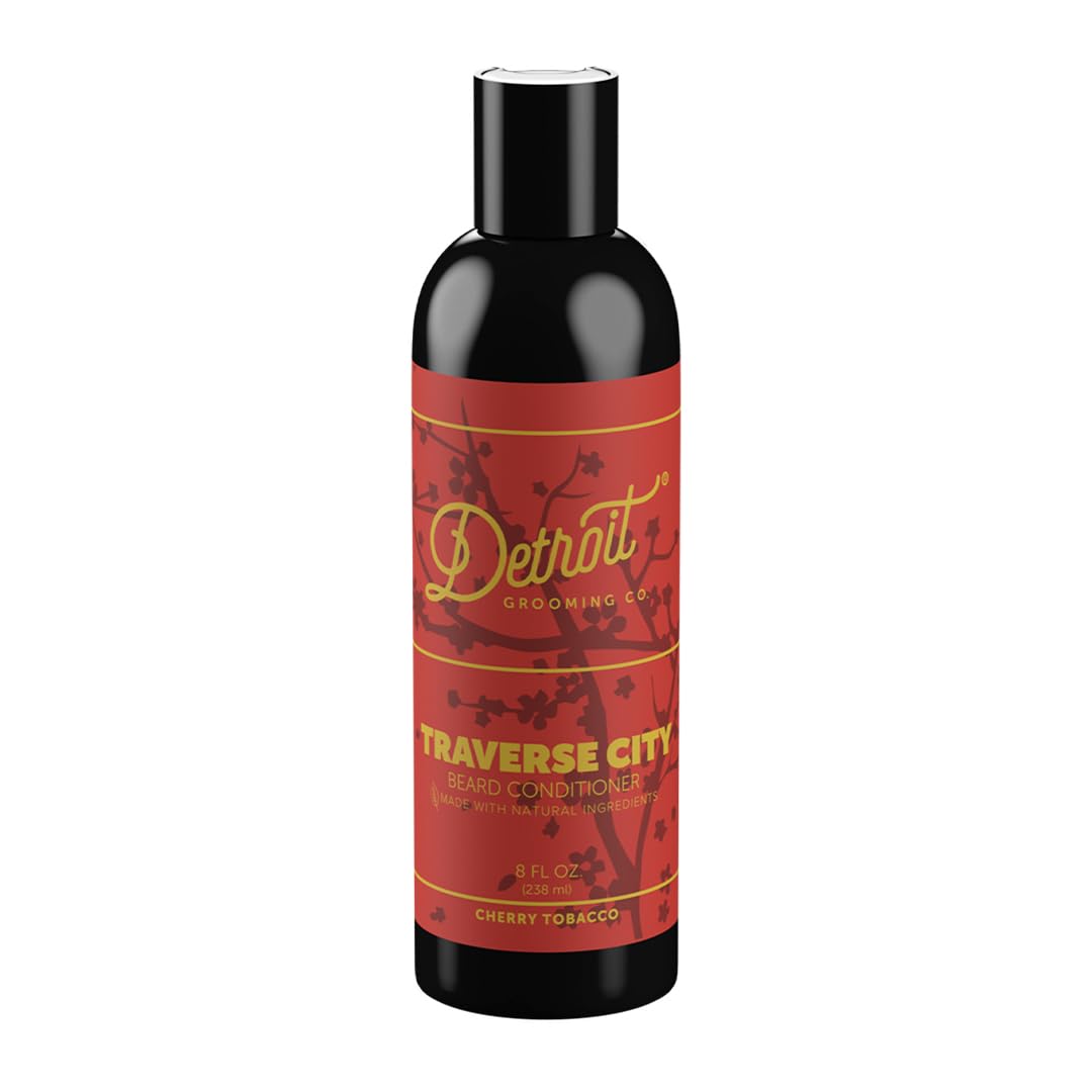 Detroit Grooming Co. Beard Conditioner for Men with Argan Oil & Cocoa Seed Butter - Softener, Detangler, Hydrating Conditioner &