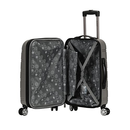 20 Inch , 28 Inch  2Pc Expandable Abs Spinner Set - Silver
