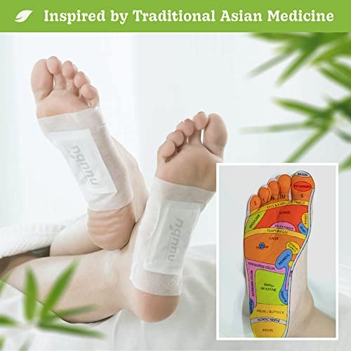Nuubu Deep Cleansing Foot Pads - Organic Ginger Foot Patches for Stress Relief & Better Sleep | Pack of 3 (30 Patches)