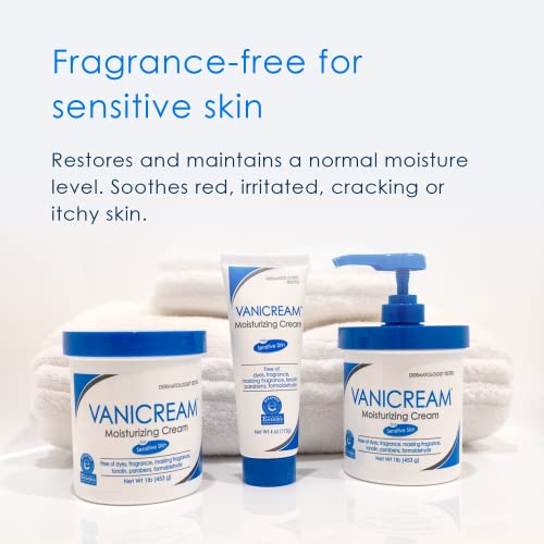 Vanicream Moisturizing Skin Cream With Pump Dispenser - 16 Fl Oz (1 Lb) - Moisturizer Formulated Without Common Irritants For Th