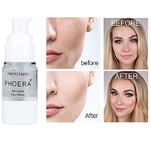 Phoera Primer,Pro Makeup Primer,Long Lasting Hydrating Smoothing Isolated Moisturizing Oil Free Effect Make Up Base Matte Face F