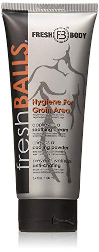 Fresh Body Fb - Fresh Balls Lotion, 34 Fl Oz (3 Pack)  Anti-Chafing Mens Soothing Cream To Powder Balls Deodorant And Hygiene Fo