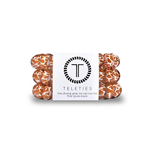 Teleties - Spiral Hair Coils - Ponytail Holder Hair Ties For Women - Phone Cord Hair Ties - Strong Grip, No Rip, Water Resistant