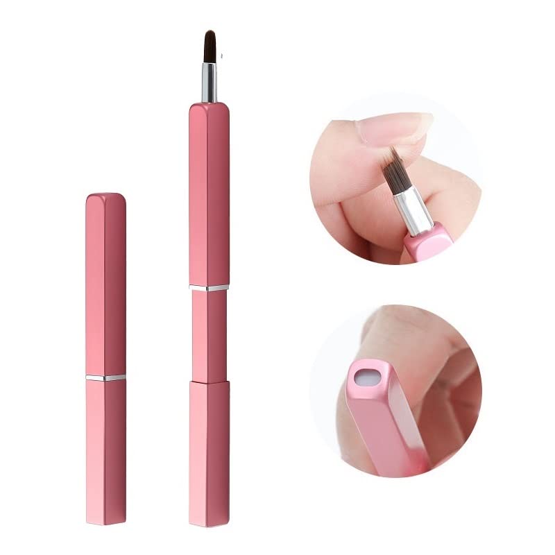 Exquisite Professional Lip Brush Applicators-Retractable Lipstick Brushes- Lipstick Gloss Makeup Brush Tool For Women and Girls 