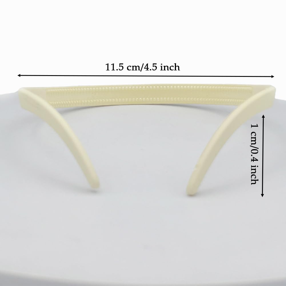 Bikczewin 2Pcs Comfortable Headbands For Women Fashion Hair Loop No Slip Hair Bands For Sunglasses, Skinny Teeth Plastic Hair Ac