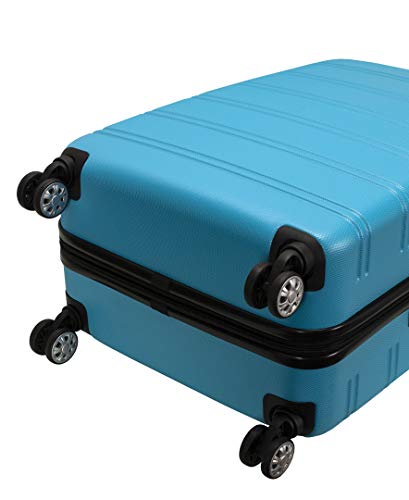 20 Inch , 28 Inch  2Pc Expandable Abs Spinner Set - Turquoise