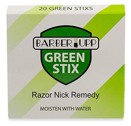 BARBERUPP Styptic Stick Shave Accessories (Green Stix, 3 Pack) Stops Bleeding For Razor Nicks For Men & Women - Sanitary and Gre