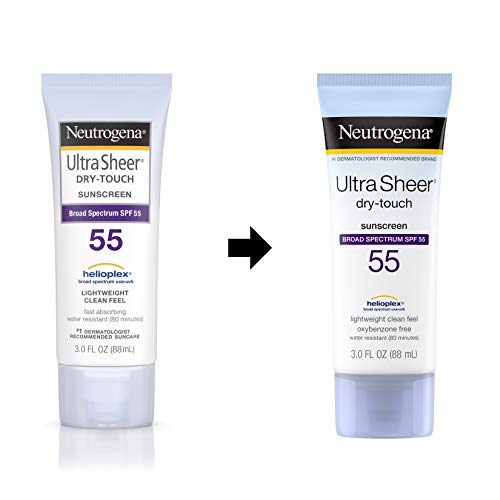 Neutrogena Ultra Sheer Dry-Touch Sunscreen Lotion, Broad Spectrum Spf 55 Uva/Uvb Protection, Lightweight Water Resistant Face &