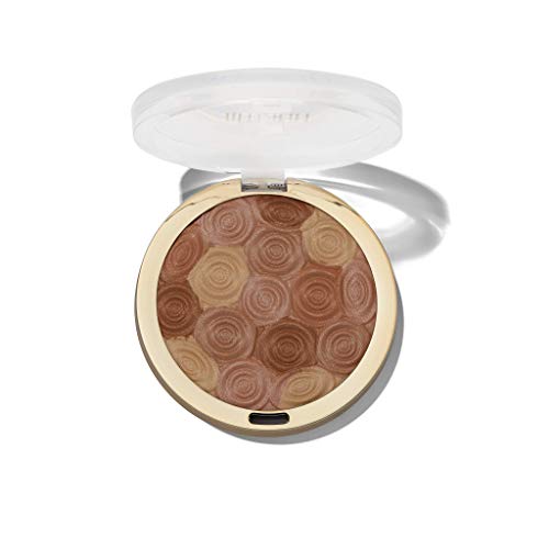 Milani Illuminating Face Powder - Hermosa Rose (035 Ounce) Cruelty-Free Highlighter, Blush & Bronzer In One Compact To Shape, Co