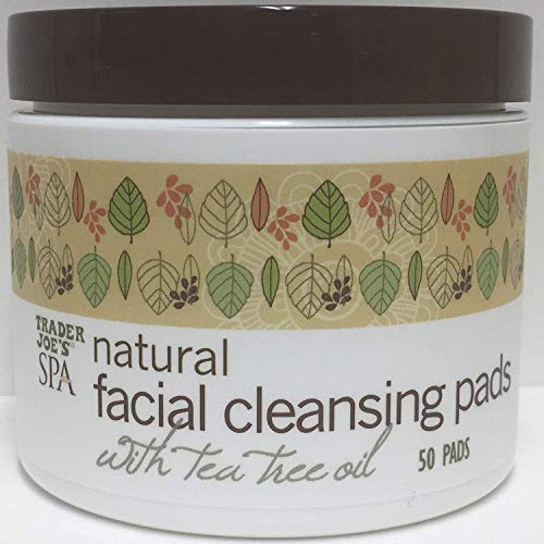 2 Pack Trader Joes Spa Natural Facial Cleansing Pads With Tea Tree Oil