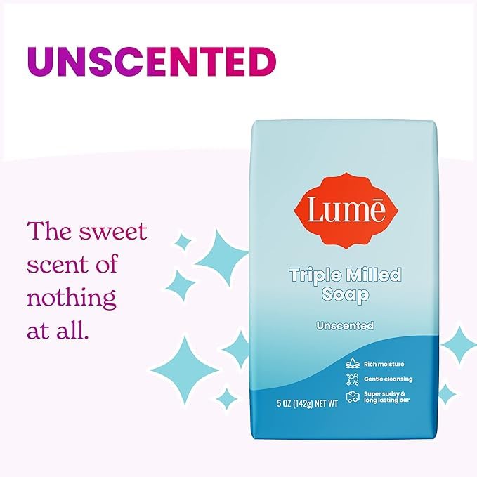 Lume Triple Milled Soap - Rich Moisture & Gentle Cleansing - Formulated Without Parabens Or Phthalates, Skin Loving - 5 Ounce (U