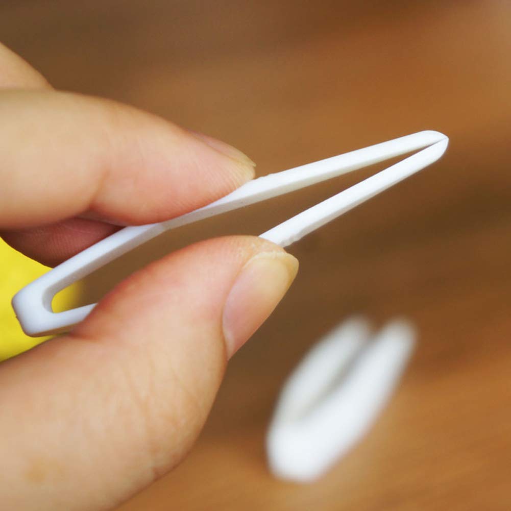 20 Pcs Mini Plastic Tweezers Clips Portable Eyelid Tape Sticker Tweezer Makeup Tool For Contact Lenses Double Eyelid Stickers Fa