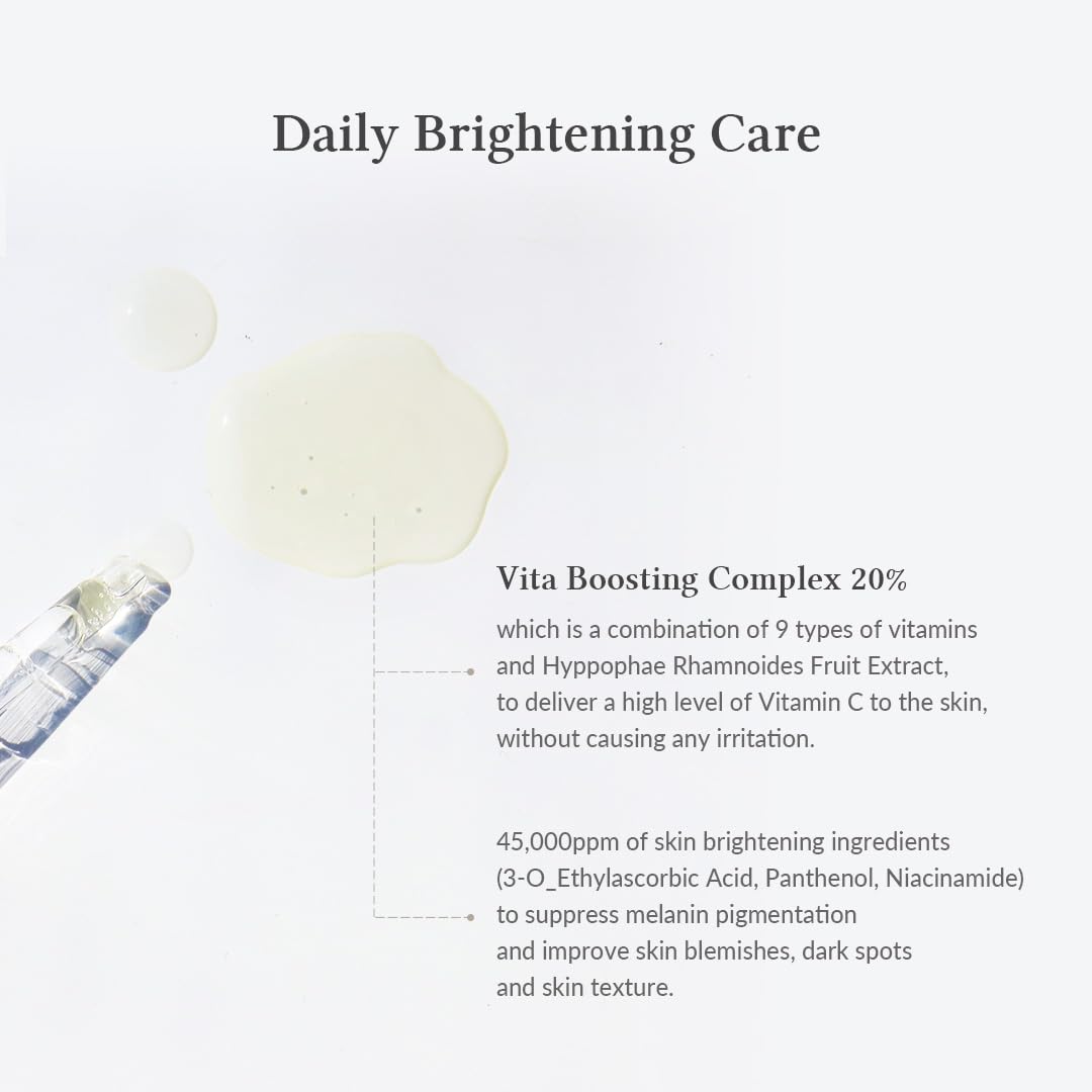 Dr.Althea Vitamin C Boosting Serum & Gentle Vitamin C Serum, Sensitive Skin Free, Even Out Skintone, Good For Pigmentation, Vega