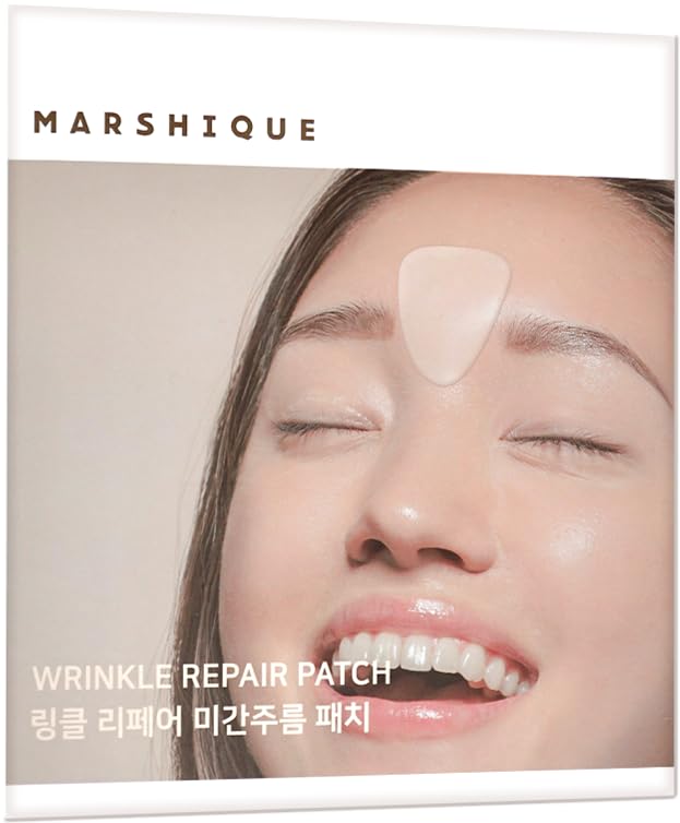 Marshique Wrinkle Repair Patches for Frown Lines Eleven Lines - Between the Eyes Wrinkle Patches Non invasive Wrinkle Smoothers 