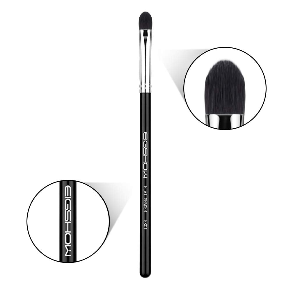 Professional Shader Eyeshadow Brush, Eigshow-Pro All Over Short Shader Eye Makeup Brush With Dense Rounded Natural Hair Bristles