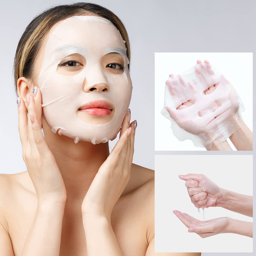 #Ootd Retinol + Hyaluron Serum Korean Sheet Mask Sheet Gift Pack [20 Count] Plumping Glowing Luminating Hydrating Rejuvenating S