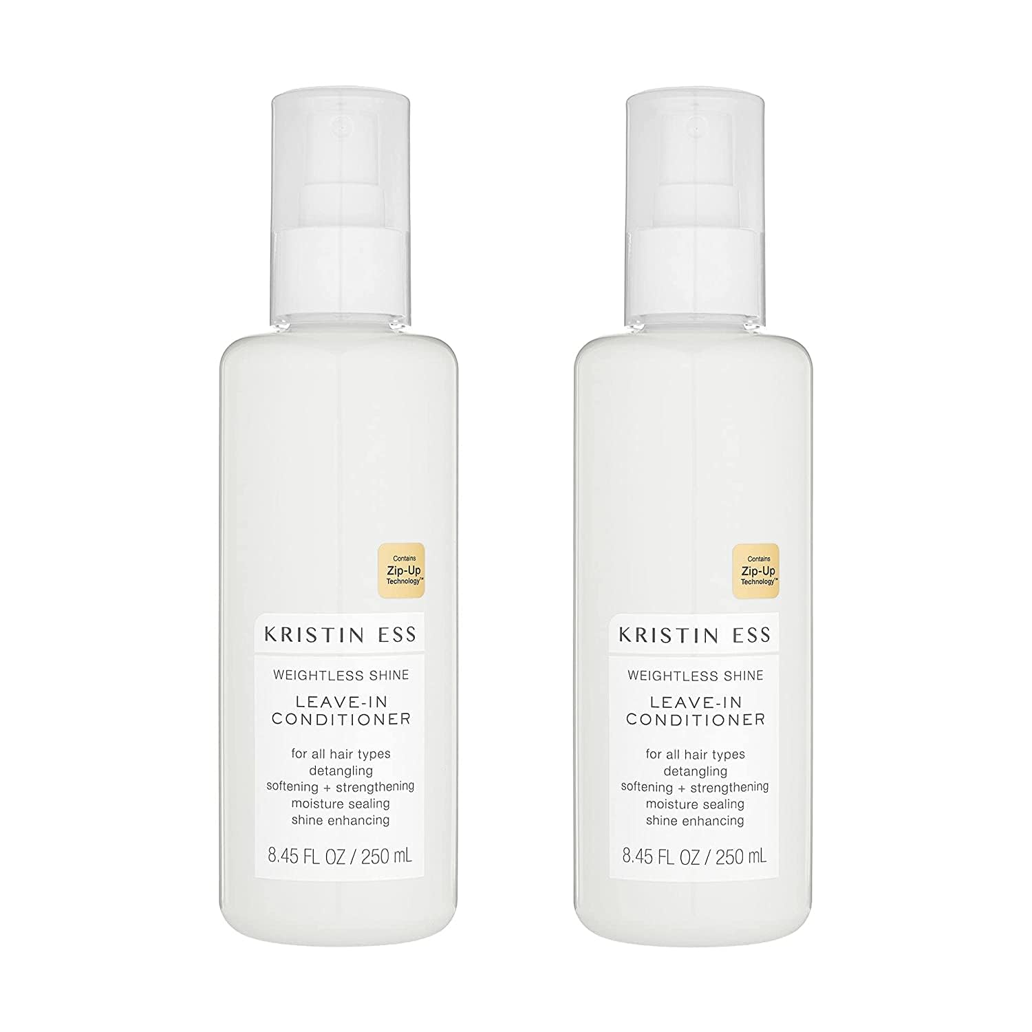 Kristin Ess Hair Weightless Shine Leave-In Conditioner Spray for Dry Damaged Hair, Detangler Spray, Softening + Strengthening, M
