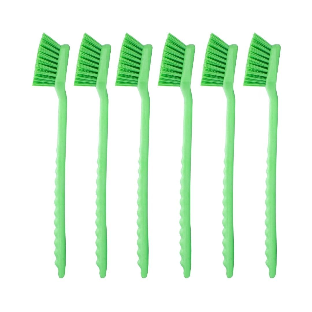 SPARTA 40501EC75 Plastic Large Scrub Brush, Kitchen Brush, Utility Brush With Long Handle For Cleaning, 20 Inches, Lime, (Pack o